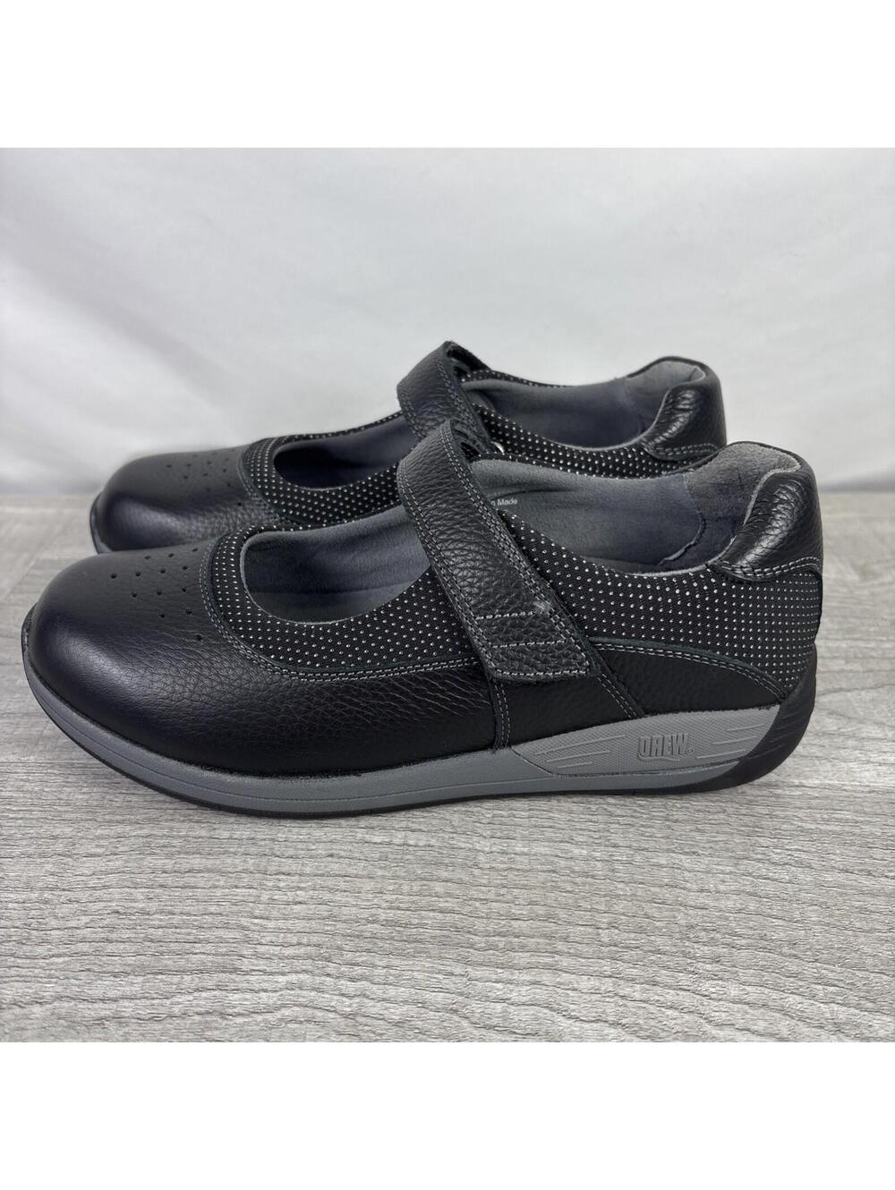 Drew Trust Women's Therapeutic Leather Shoes 14805-12 Black Size 9.5W - Picture 4 of 12